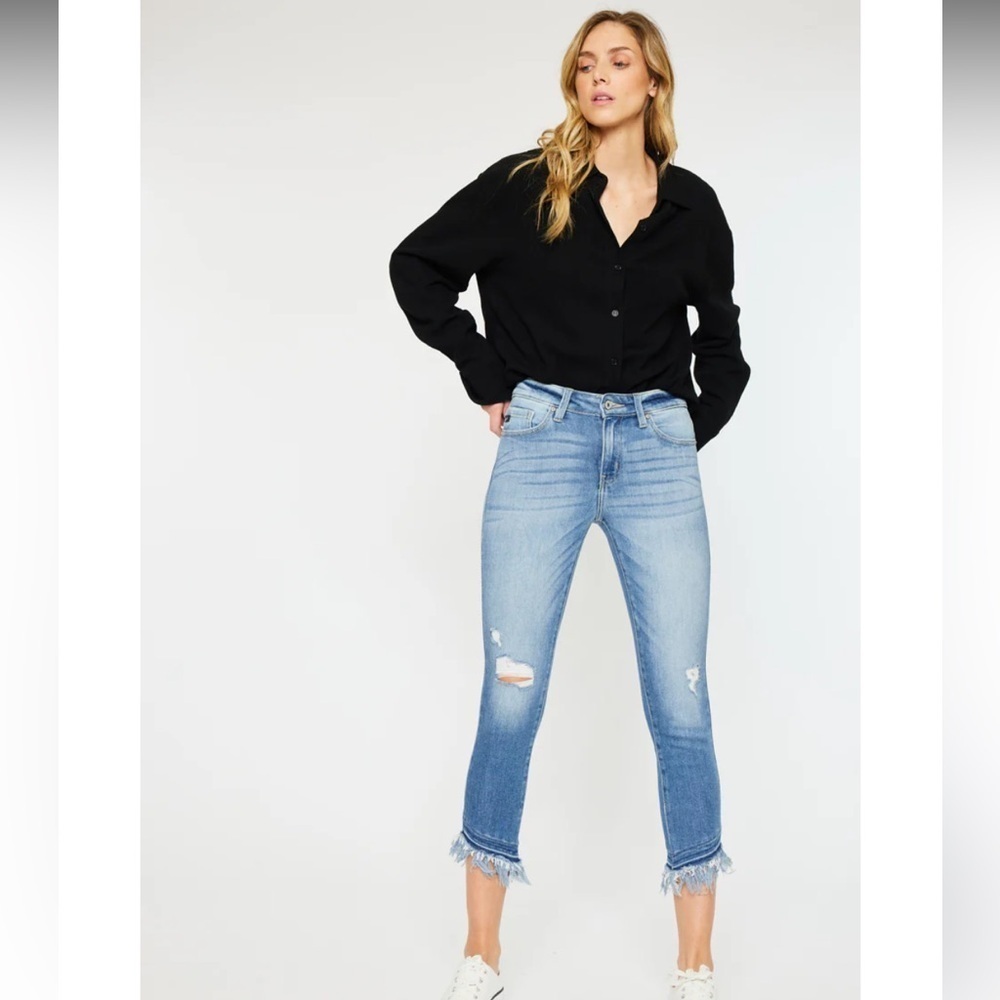 KanCan Camila Mid Rise Ankle Skinny Jeans - Size 31 / 15